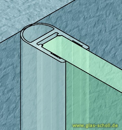 Artikelbild 6 des Artikels “Streifdichtung (2500mm) Duschdichtung für 6-8mm Glas - ÜBERLÄNGE “