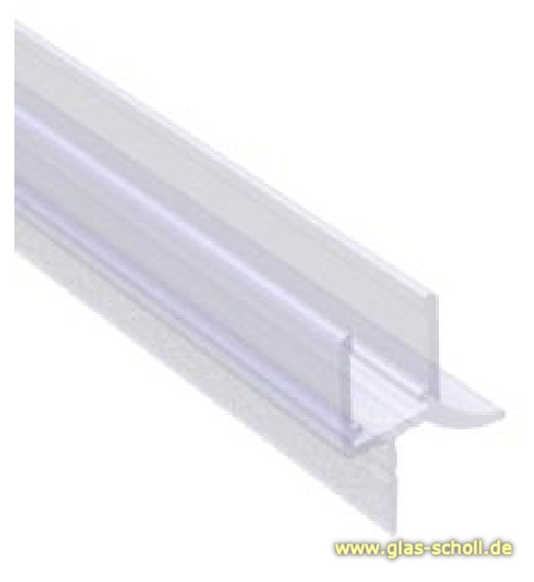 Artikelbild 6 des Artikels “unteres Wasserabweisprofil mit 135° Lippe (1000mm) Duschdichtung für 6-8mm Glas “