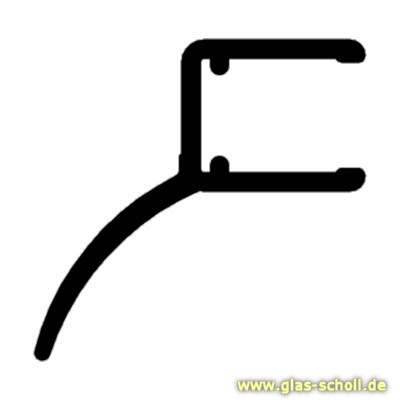 Artikelbild 6 des Artikels “Mitteldichtprofil für überlappende Duschtüren (Falttürflügel) (2010mm) Duschdichtung für 6-8mm Glas “