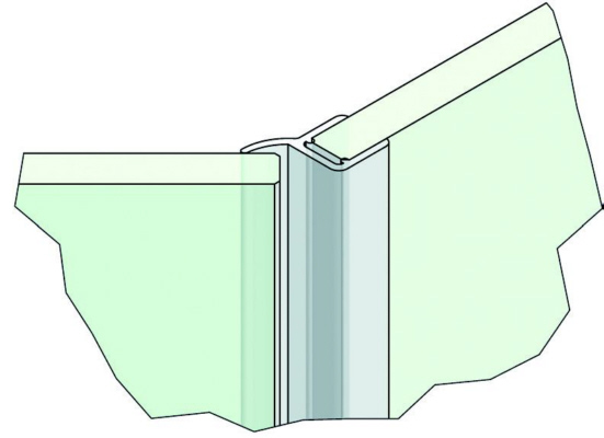Artikelbild 6 des Artikels “seitl. Dichtprofil mit gebogener Weichlippe 135° (2500mm) Duschdichtung 6-8mm Glas ÜBERLÄNGE “