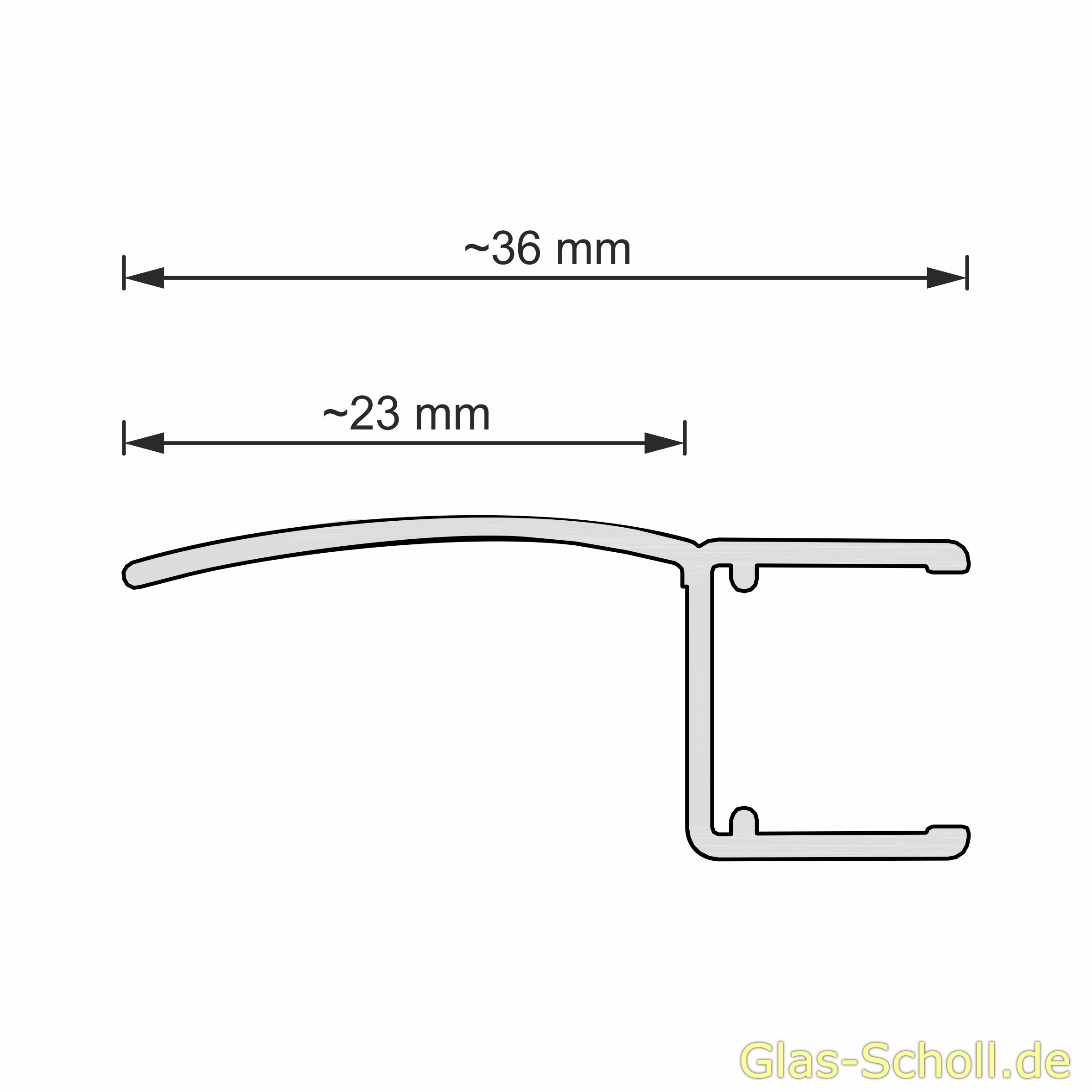 Artikelbild 6 des Artikels “Mitteldichtung fluchtend (2500mm) Duschdichtung für 10-12mm Glas “