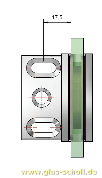 Artikelbild 6 des Artikels “Flamea 90° Glas-Wand Pendel-Duschtürband (verdeckte Anschraublasche) glanzverchromt“