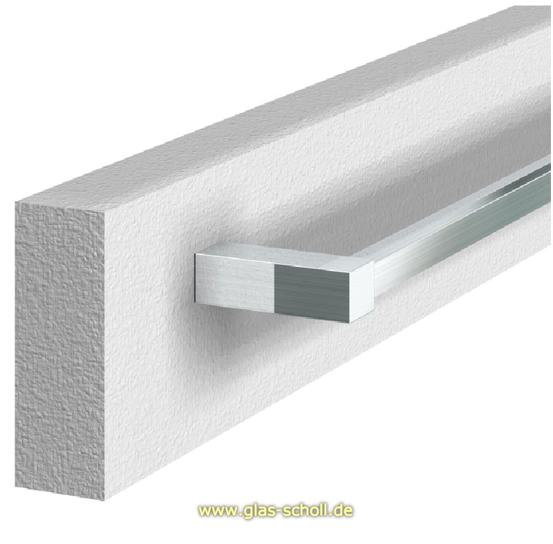 Artikelbild 6 des Artikels “eckiger Handtuchhalter kürzbar Glas-/Wandmontage glanzverchr.“