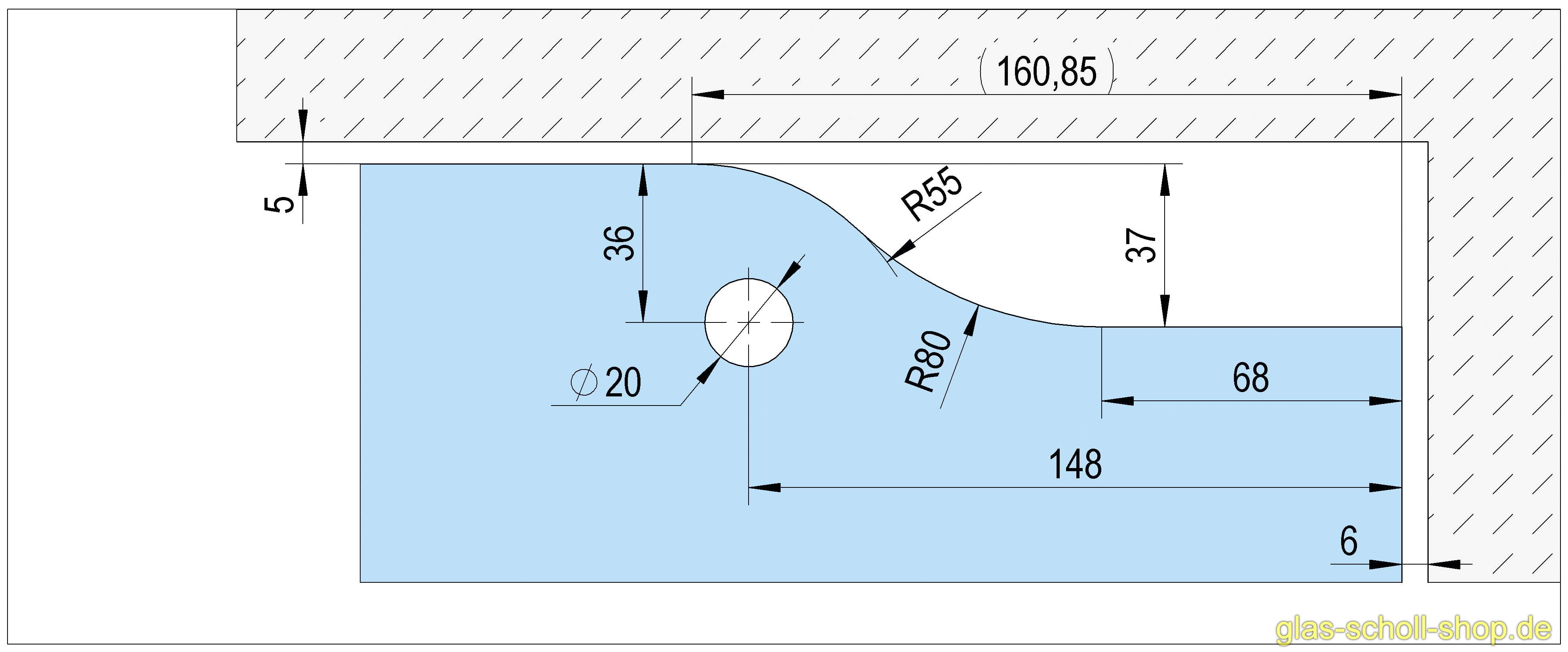 Artikelbild 6 des Artikels “SET Alva selbstschließende Eckbeschlag EN5 für Türen -1,25 m (Set) 90° Feststellung Edelstahl gebürstet“