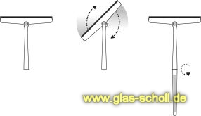 Artikelbild 6 des Artikels “360° Glaswischer ausklappbar mit Glaskanten-Halterung “
