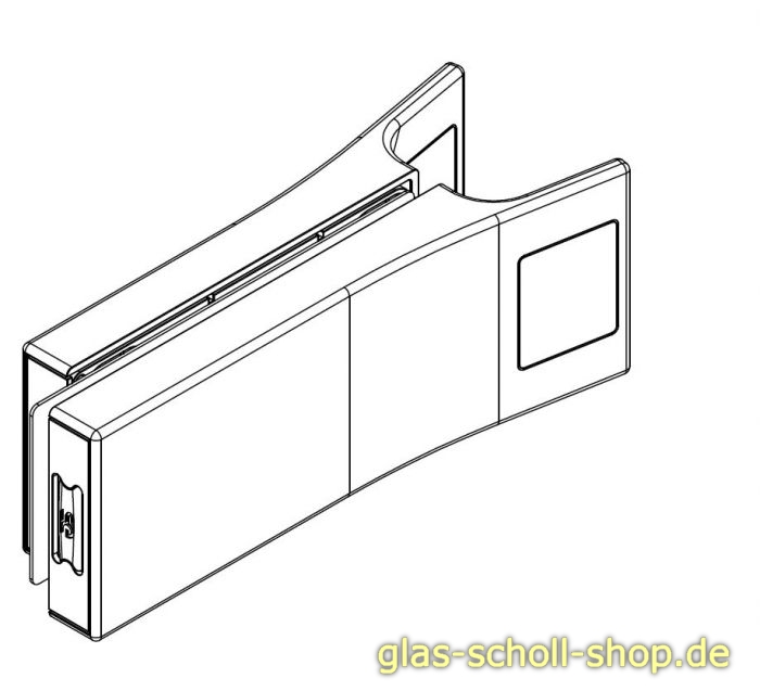 Artikelbild 6 des Artikels “Elektronisches Glastürschloss Smart Entrance, SET mit Türbändern Edelstahloptik gebürstet “