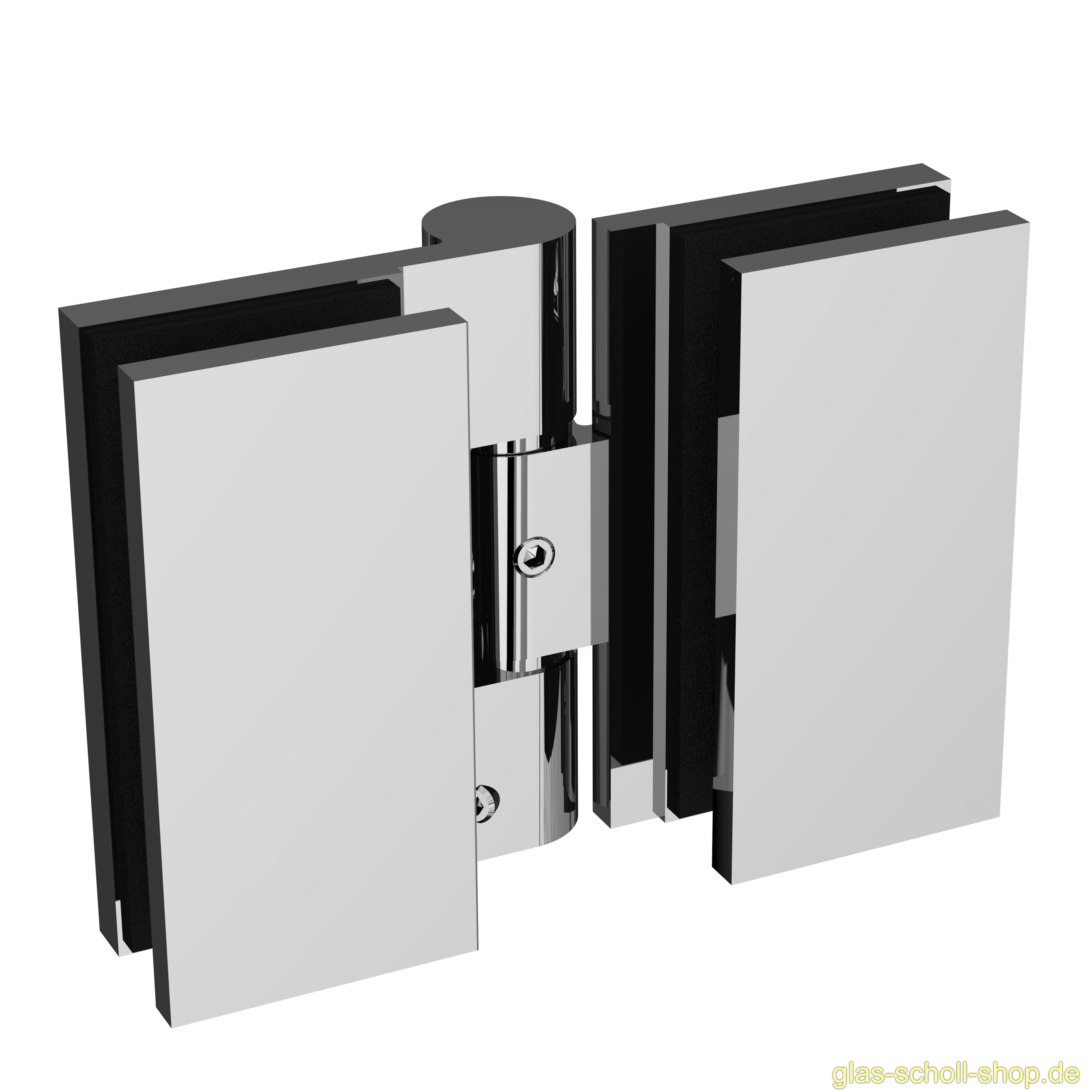 Artikelbild 6 des Artikels “Wellness PREMIUM Glas-Glas DIN links 180Grad Duschtürband (nach innen öffnend) glanzverchromt“