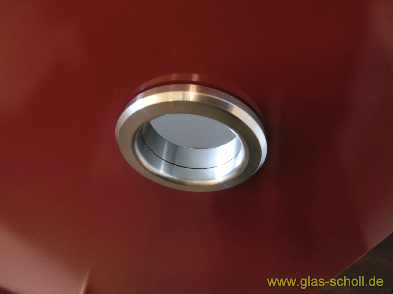 Artikelbild 6 des Artikels “einschraubbare MWE Edelstahl Griffmuschel mit Loch d=59 für 8 mm geschliffene Oberfläche“