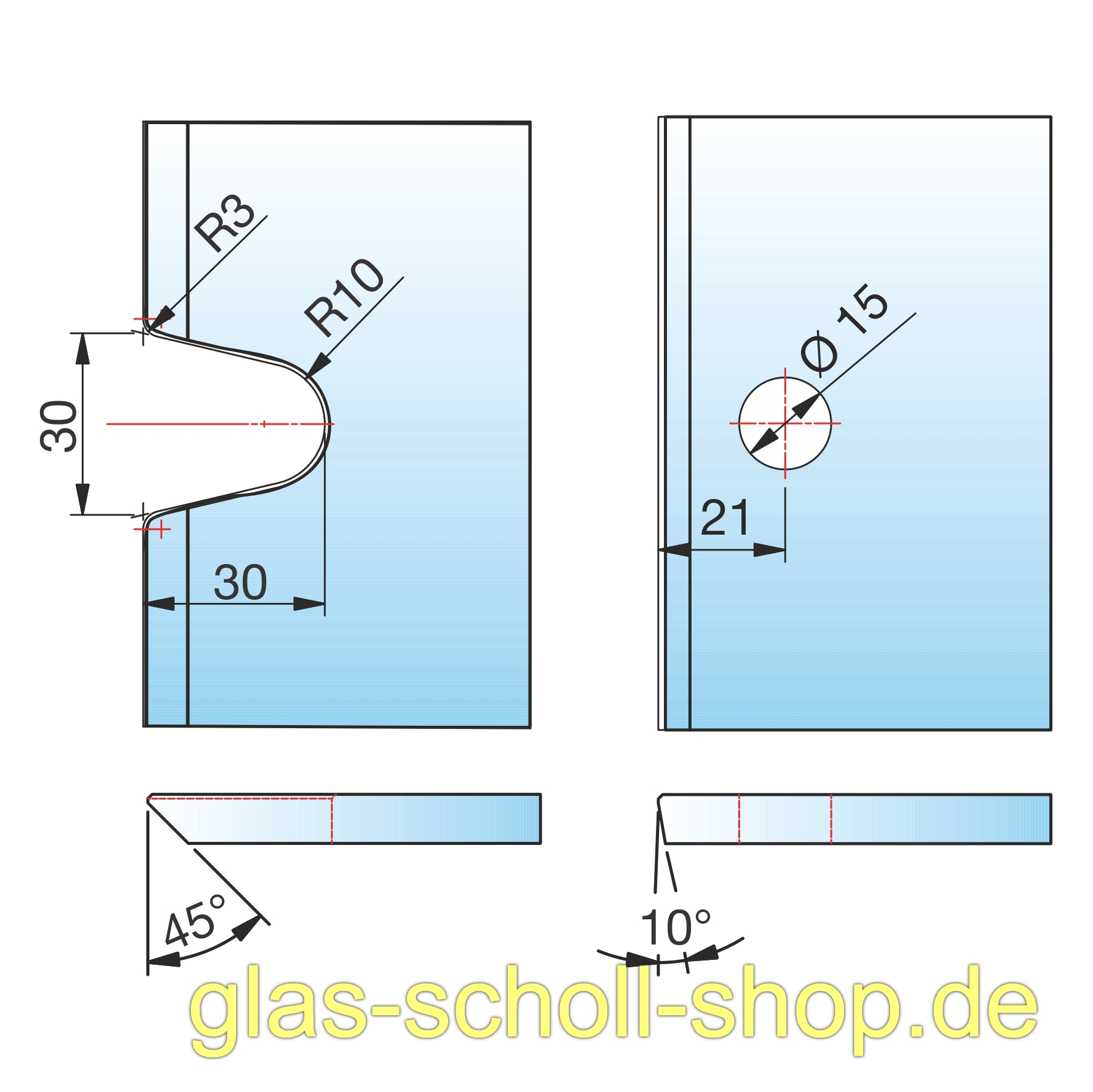 Artikelbild 6 des Artikels “Flamea-Flinter-Nivello 100-140° VERSTELLBARER Glas-Wand Winkelverbinder glanzverchromt“
