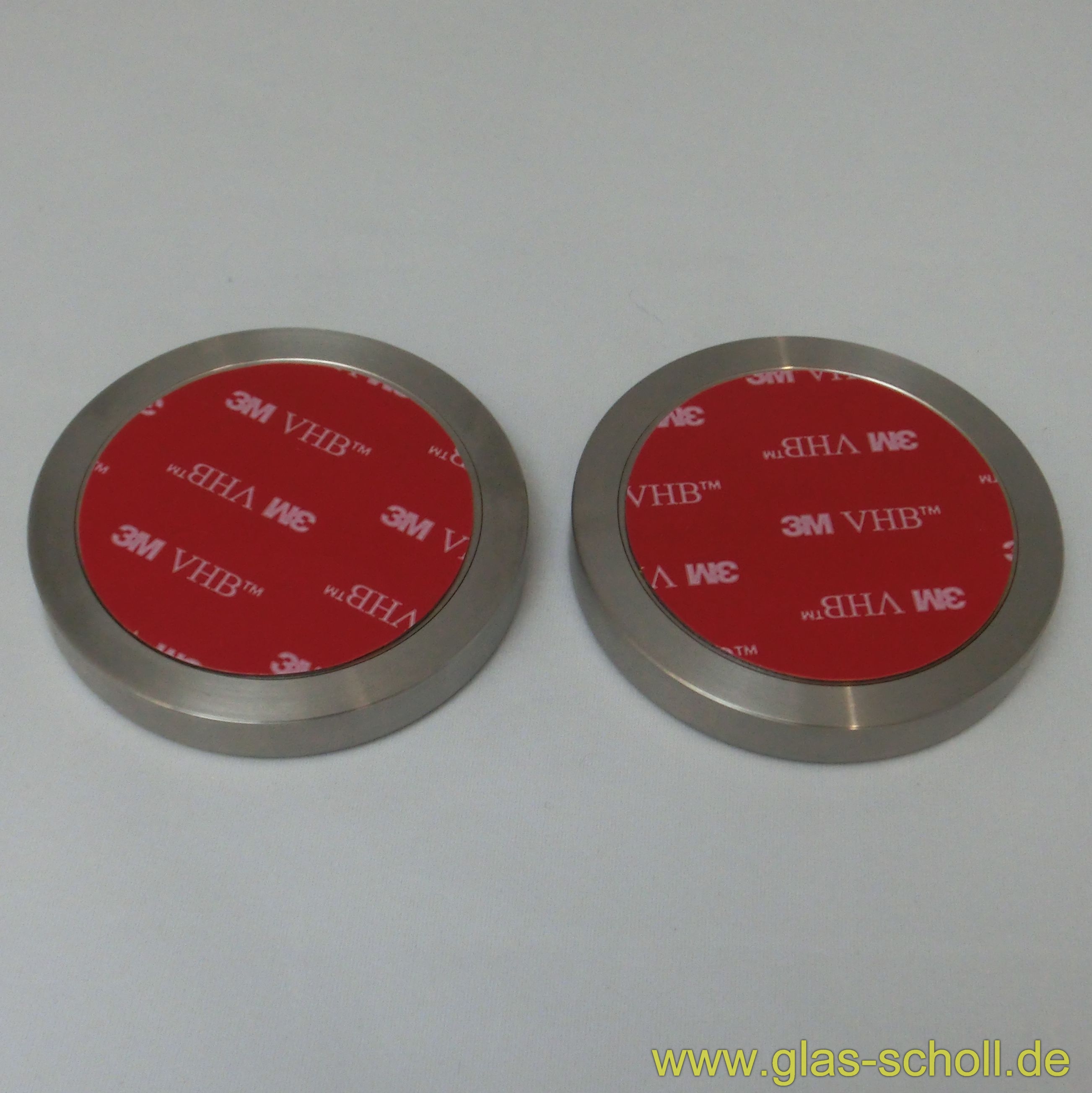 Artikelbild 6 des Artikels “selbstklebende runde Edelstahl Griffmuschel (Paar) (kein Loch nötig) d=64 Edelstahl“