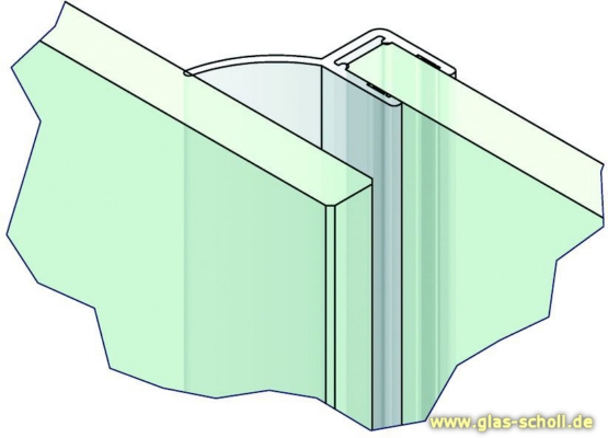 Artikelbild 7 des Artikels “Mitteldichtprofil für überlappende Duschtüren (Falttürflügel) (2010mm) Duschdichtung für 6-8mm Glas “