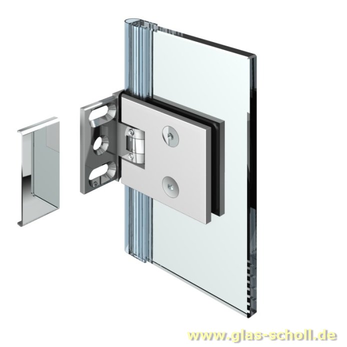 Artikelbild 7 des Artikels “Flamea 90° Glas-Wand Pendel-Duschtürband (verdeckte Anschraublasche) glanzverchromt“