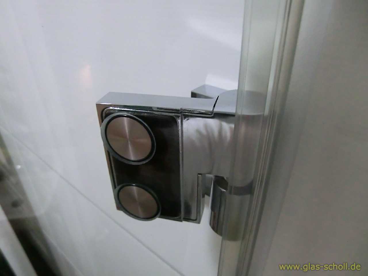 Artikelbild 7 des Artikels “Nivello+ 90° Glas-Wand LINKS Hebe-Senk AUSSENBEFESTIGUNG flächenbündig Anschlag glanzverchromt“