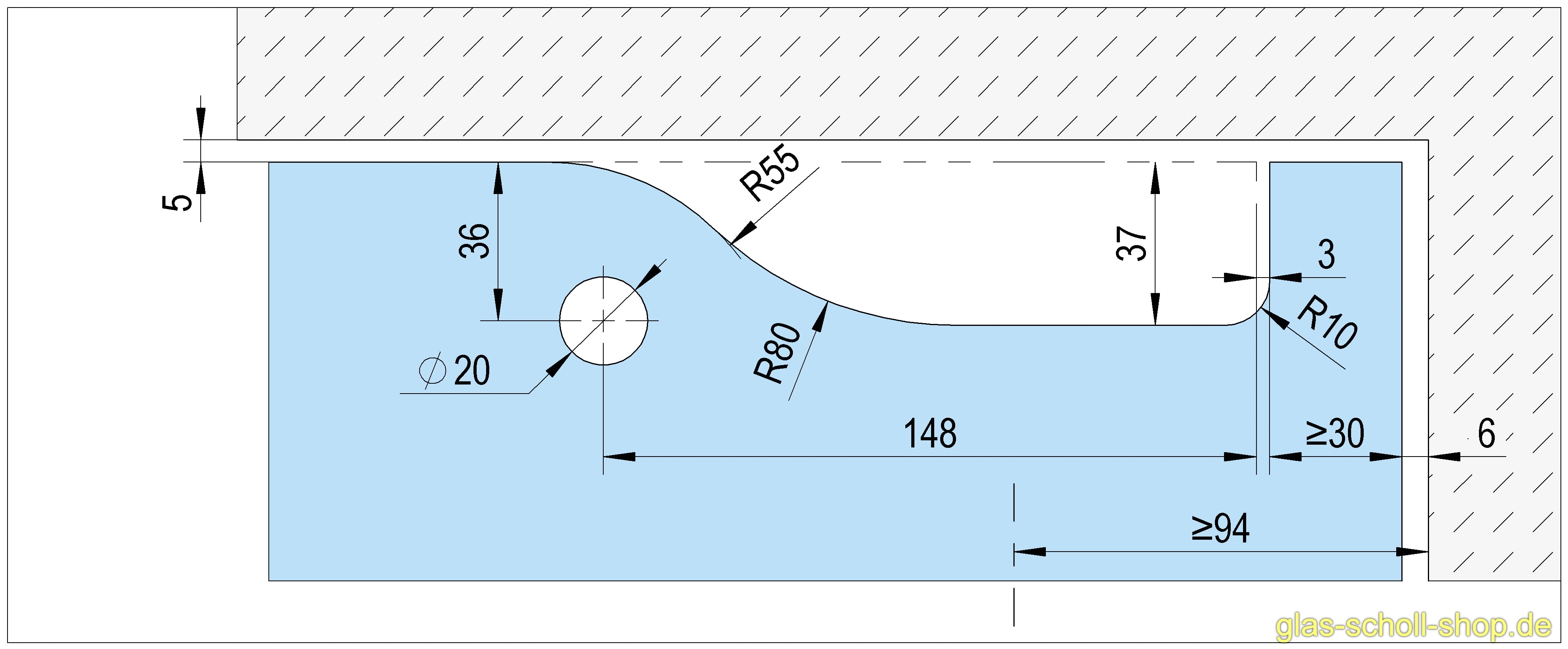 Artikelbild 7 des Artikels “SET Alva selbstschließende Eckbeschlag EN5 für Türen -1,25 m (Set) 90° Feststellung Edelstahl gebürstet“