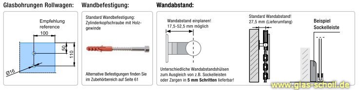 Artikelbild 7 des Artikels “Klassik Schiebetürsystem Set für Glastüren “