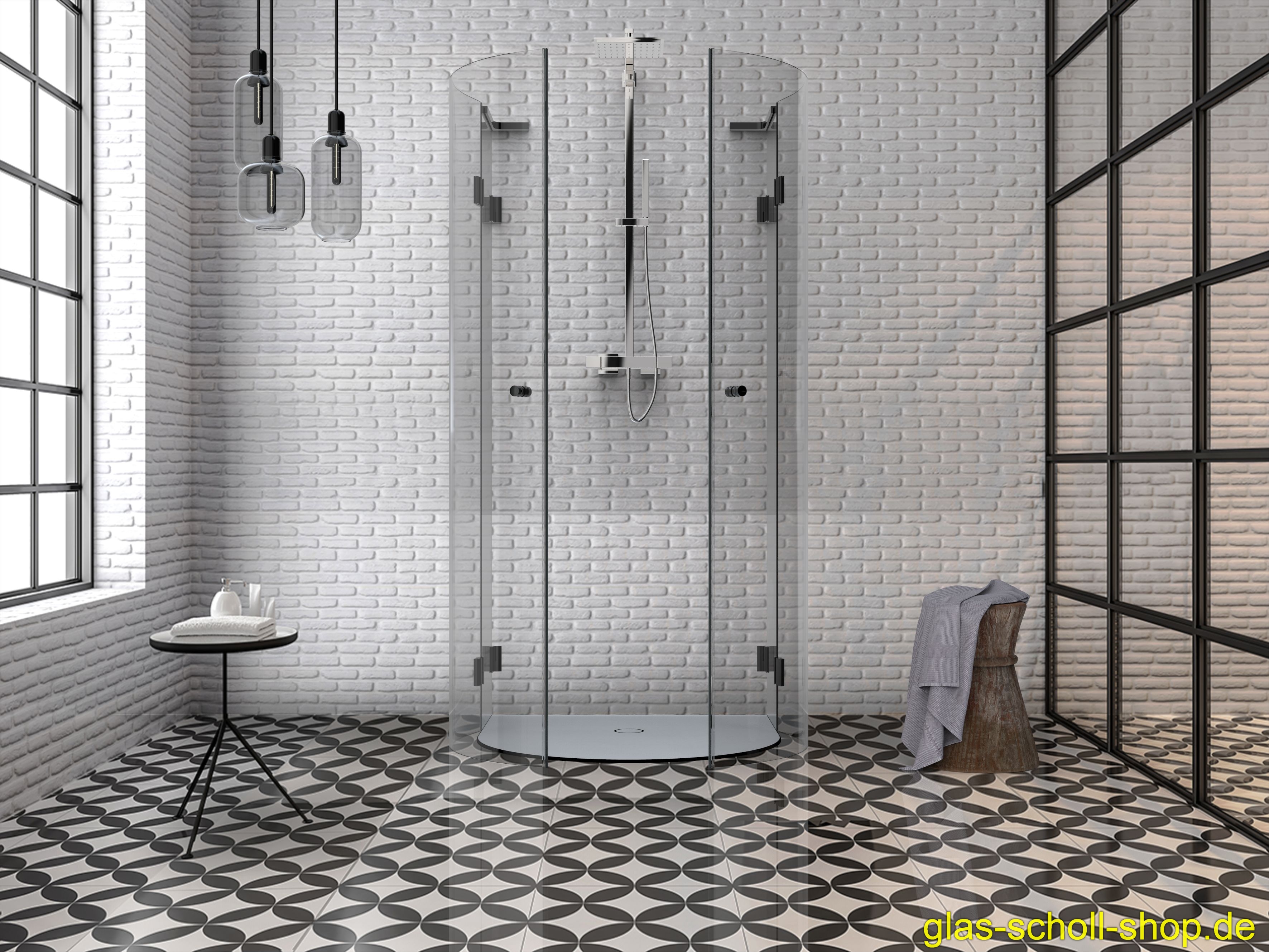 Artikelbild 7 des Artikels “Stabilisierungswinkel für Glasduschen LINKS - glanzverchromt“