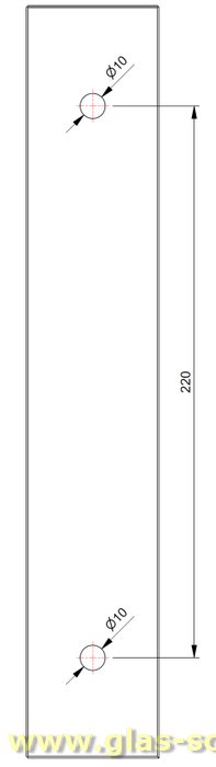 Artikelbild 7 des Artikels “beidseitiger rechteckiger Stangengriff 13x260x36mm für 2xLochbohrung 10mm glanzverchromt“