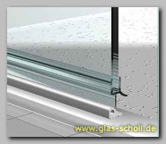 Artikelbild 7 des Artikels “unteres Wasserabweisprofil mit 135° Lippe (2500mm) Duschdichtung für 10-12mm Glas “