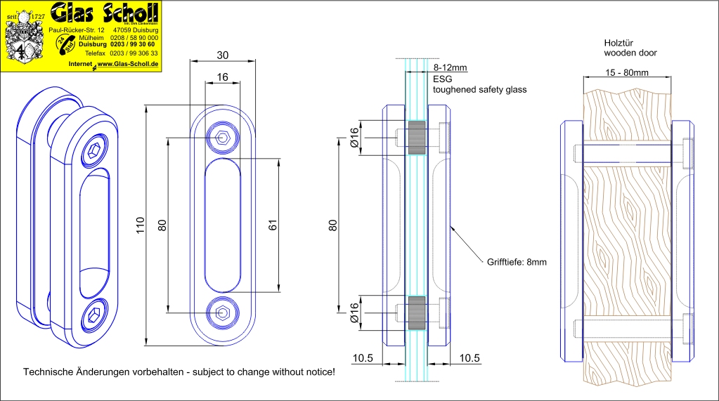 Artikelbild 7 des Artikels “ProTec Design-Edelstahl Griffmuschel (anschraubbar) geschliffen“