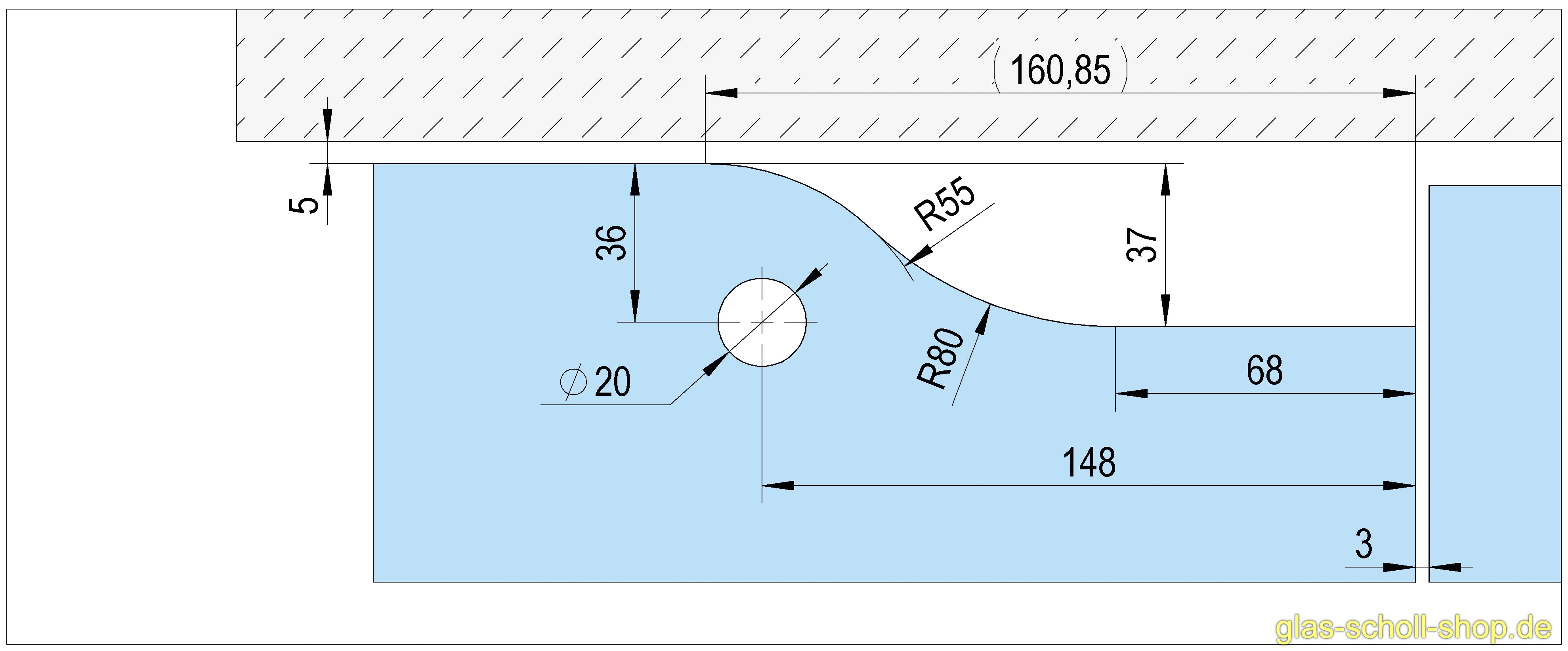 Artikelbild 8 des Artikels “SET Alva selbstschließende Eckbeschlag EN5 für Türen -1,25 m (Set) 90° Feststellung Edelstahl gebürstet“